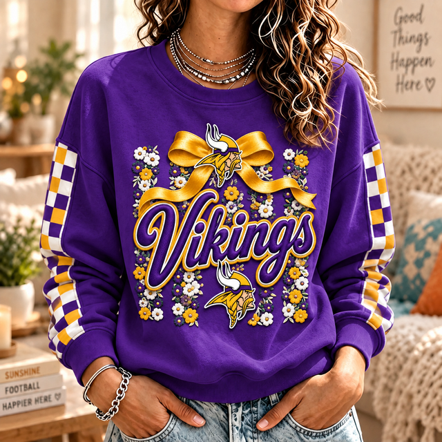 [TOUCHDOWN DEAL] NEW CUSTOMIZED NFL05 MVK MINNESOTA VIKINGS  UNISEX SWEATSHIRT