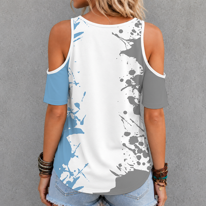 [SLAM DUNK DEAL] NEW CUSTOMIZED NCAA MAM05 NTH NORTH CAROLINA TAR HEELS CRISS CROSS V-NECK TOP