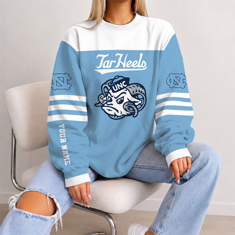 [SLAM DUNK DEAL] NEW CUSTOMIZED NCAA MAM05 NTH NORTH CAROLINA TAR HEELS STRAPPY UNISEX SWEATSHIRT