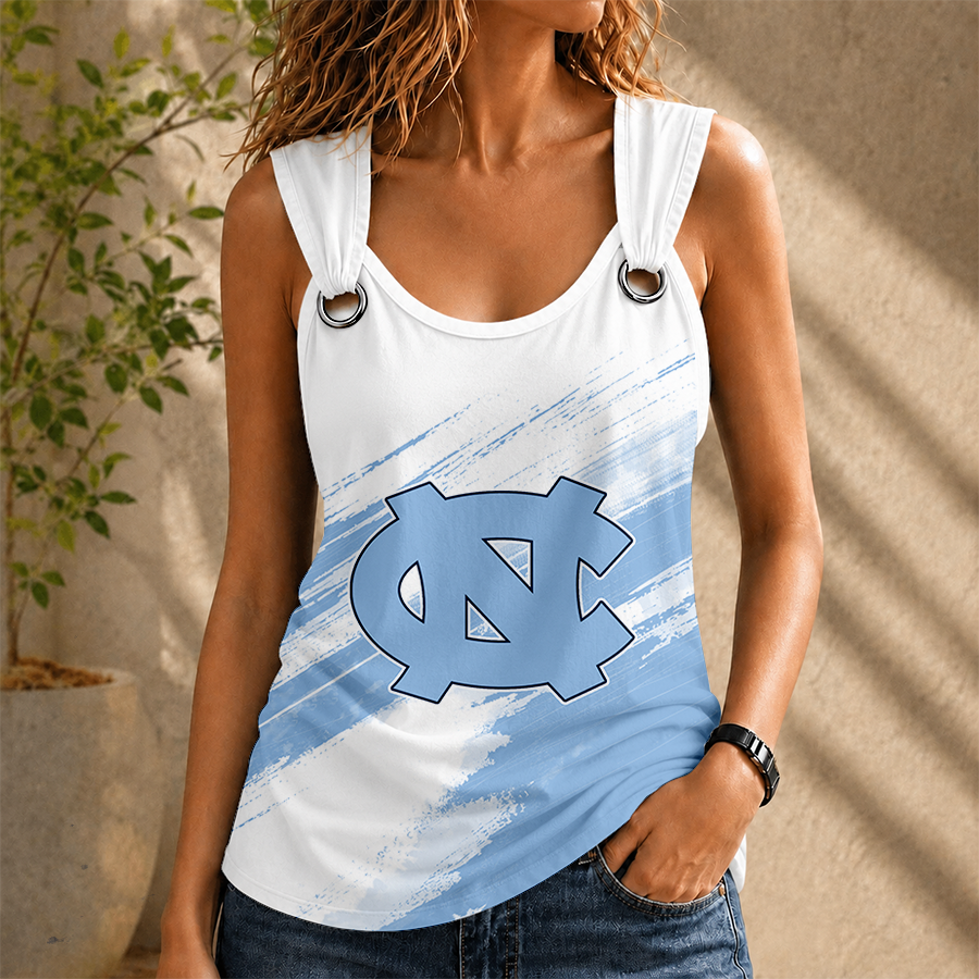 [SLAM DUNK DEAL] NEW CUSTOMIZED NCAA MAM05 NTH NORTH CAROLINA TAR HEELS O-RING SHOULDER TANK TOP