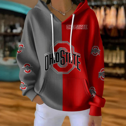 [TOUCHDOWN DEAL] NEW CUSTOMIZED NCAA FBS05 OSB OHIO STATE BUCKEYES RIBBED HOODIE & SWEATSHIRT