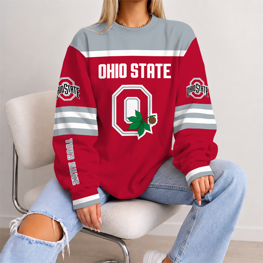 [TOUCHDOWN DEAL] NEW CUSTOMIZED NCAA FBS05 OSB OHIO STATE BUCKEYES UNISEX SWEATSHIRT