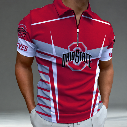 [TOUCHDOWN DEAL] NEW CUSTOMIZED NCAA FBS05 OSB OHIO STATE BUCKEYES POLO SHIRT