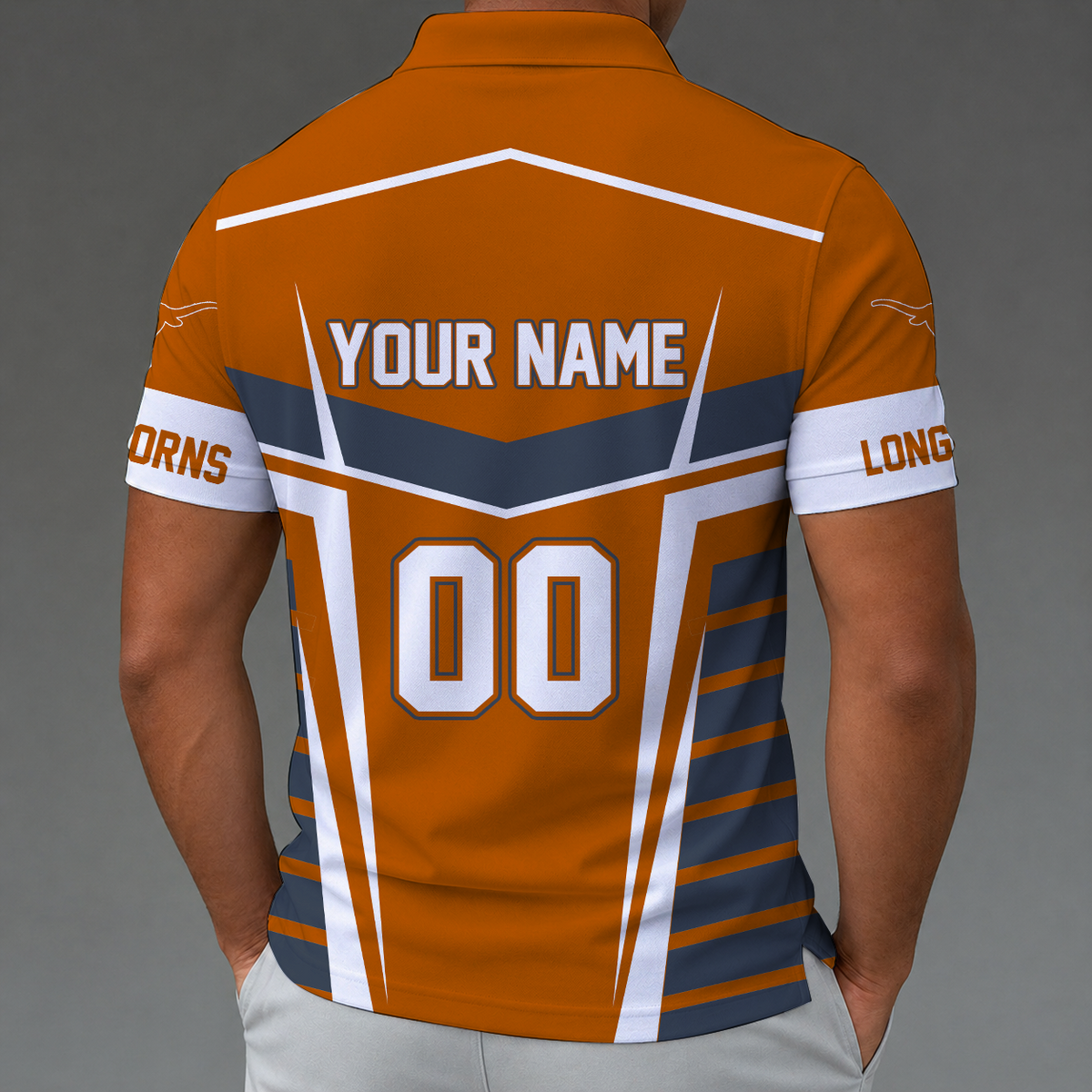 [FAN FAVORITE] NEW CUSTOMIZED NCAA CWS05 TXL TEXAS LONGHORNS POLO SHIRT