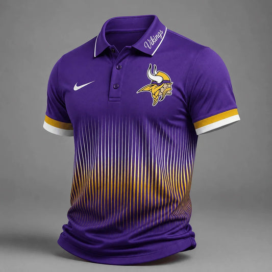 [TOUCHDOWN DEAL] NEW CUSTOMIZED NFL05 MVK MINNESOTA VIKINGS POLO SHIRT