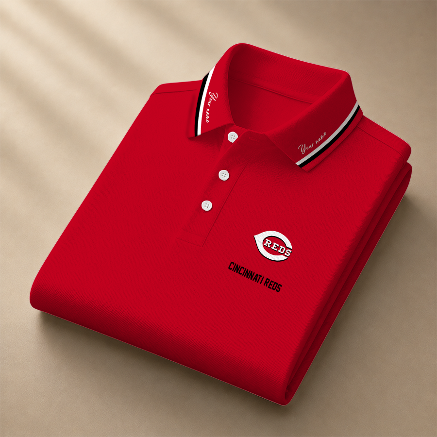 [HOMERUN DEAL] NEW CUSTOMIZED MLB05 CRS CINCINNATI REDS POLO SHIRT