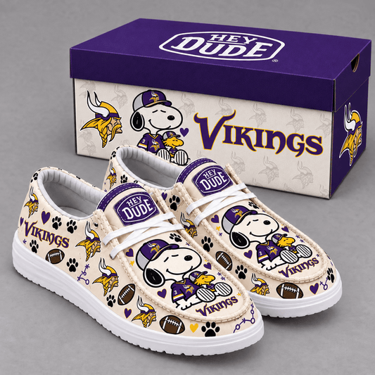 [TOUCHDOWN DEAL] NEW CUSTOMIZED NFL05 MVK MINNESOTA VIKINGS LOAFER SHOES