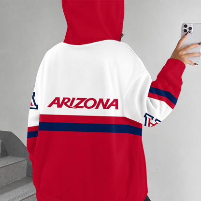 [FAN FAVORITE] NEW CUSTOMIZED NCAA CWS06 ARW ARIZONA WILDCATS ZIP HOODIE