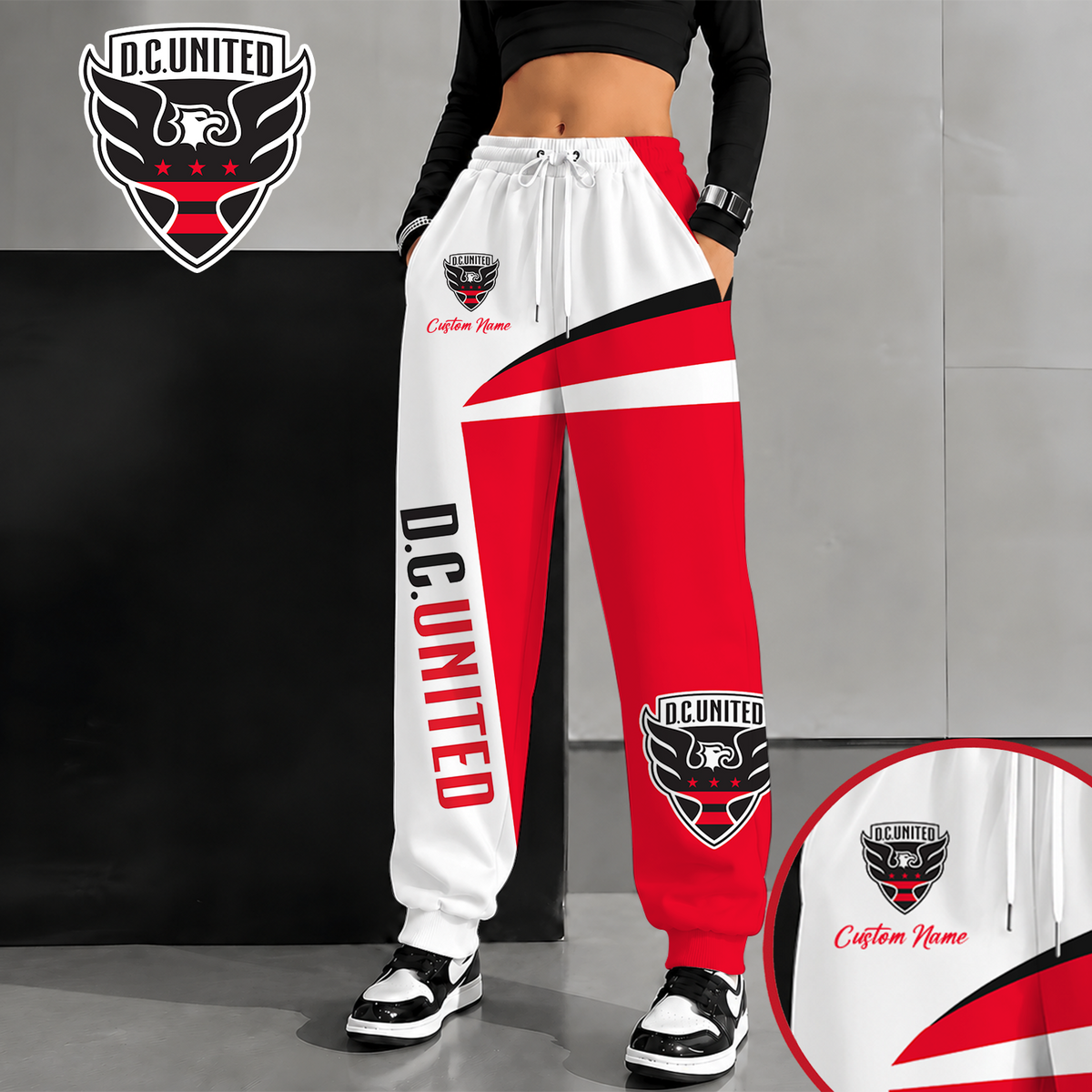 [GOAL DEAL] NEW CUSTOMIZED MLS06 DCU D.C. UNITED SWEATPANTS