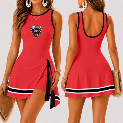 [GOAL DEAL] NEW CUSTOMIZED MLS06 DCU D.C. UNITED WOMEN'S SUMMER SKORT DRESS