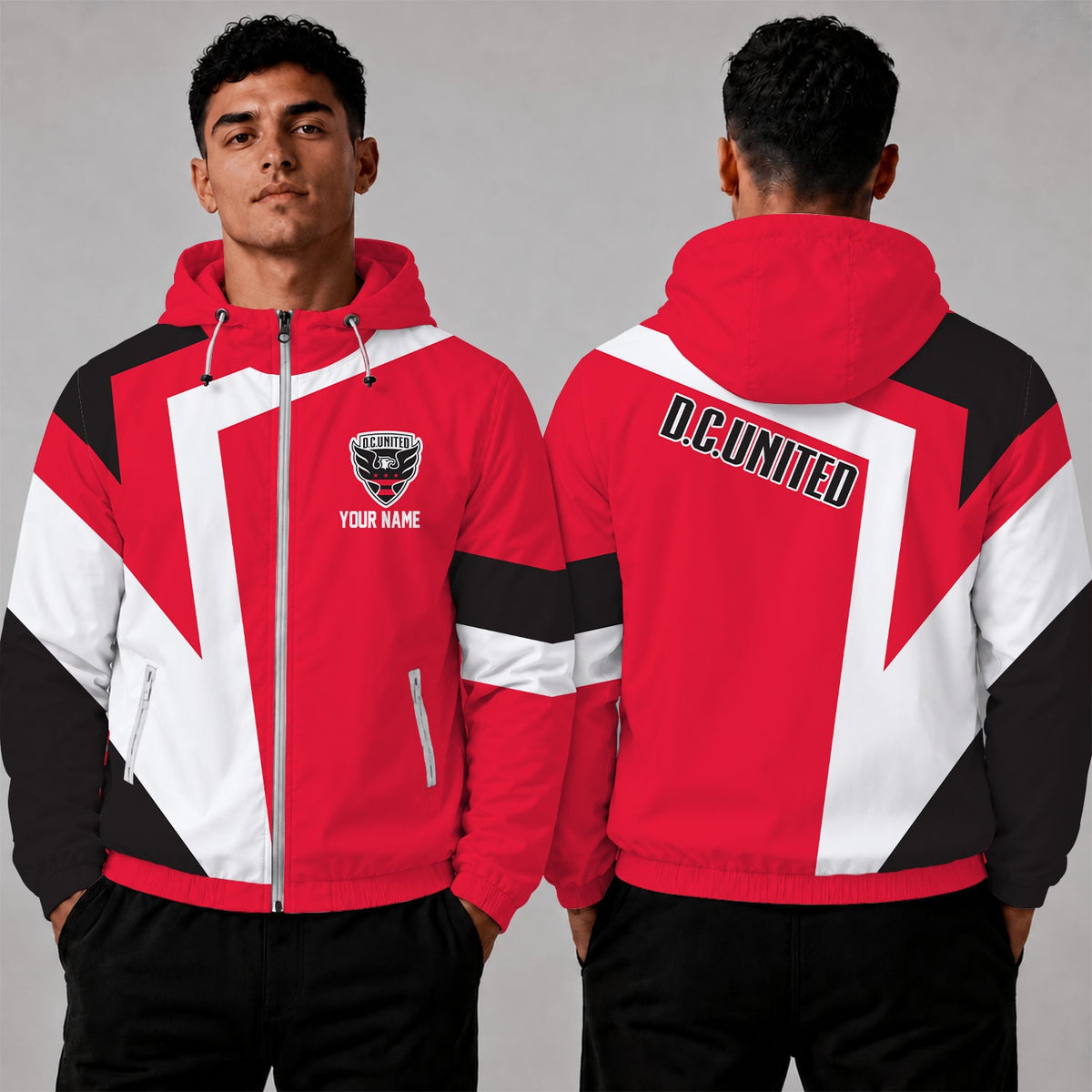 [GOAL DEAL] NEW CUSTOMIZED MLS06 DCU D.C. UNITED WINDBREAKER JACKET