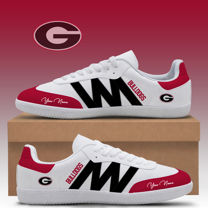 [TOUCHDOWN DEAL] NEW CUSTOMIZED NCAA FBS06 GEB GEORGIA BULLDOGS CLASSIC SNEAKERS