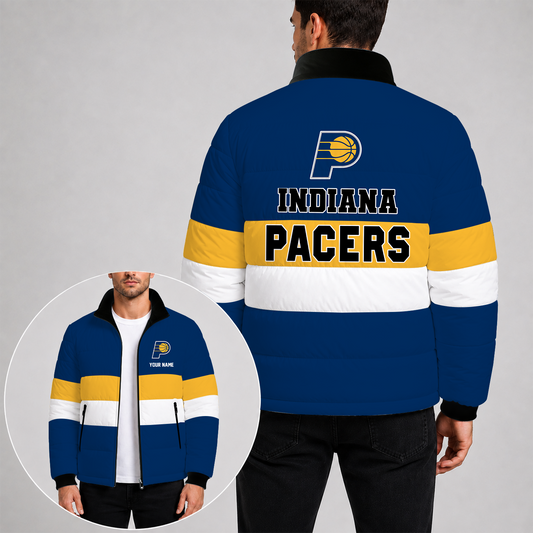 [SLAM DUNK DEAL] NEW CUSTOMIZED NBA06 IPA THE PACERS PUFFER JACKET