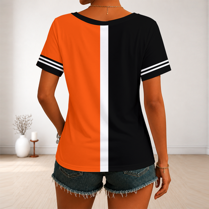 [HOMERUN DEAL] NEW CUSTOMIZED MLB06 SFG SAN FRANCISCO GIANTS V-NECK FEMALE SHIRT