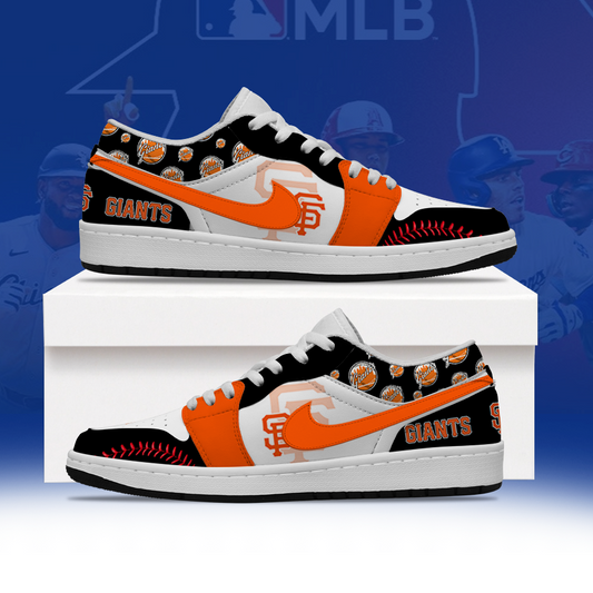 [HOMERUN DEAL] NEW CUSTOMIZED MLB06 SFG SAN FRANCISCO GIANTS AIR JORDAN LOW SHOES