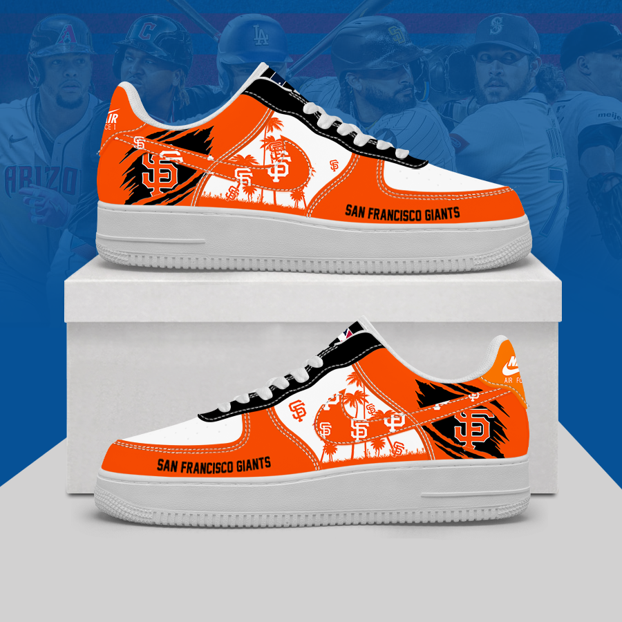 [HOMERUN DEAL] NEW CUSTOMIZED MLB06 SFG SAN FRANCISCO GIANTS AF1 SHOES