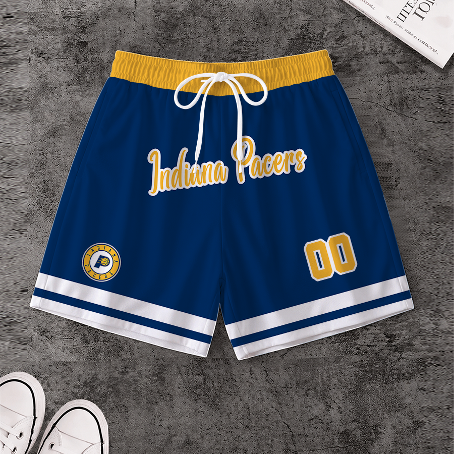 [HOT DEAL] NEW CUSTOMIZED NBA06 IPA INDIANA PACERS SHORT PANTS