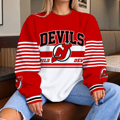 [PUCK DROP DEAL] NEW CUSTOMIZED NHL06 NJD THE DEVILS UNISEX SWEATSHIRT