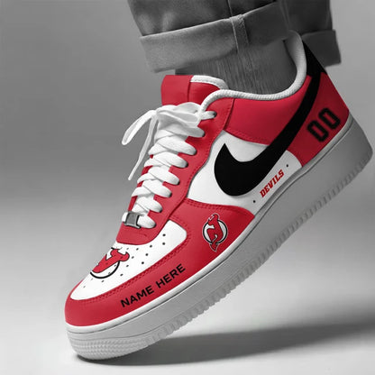 [PUCK DROP DEAL] NEW CUSTOMIZED NHL06 NJD NEW JERSEY DEVILS AF1 SHOES