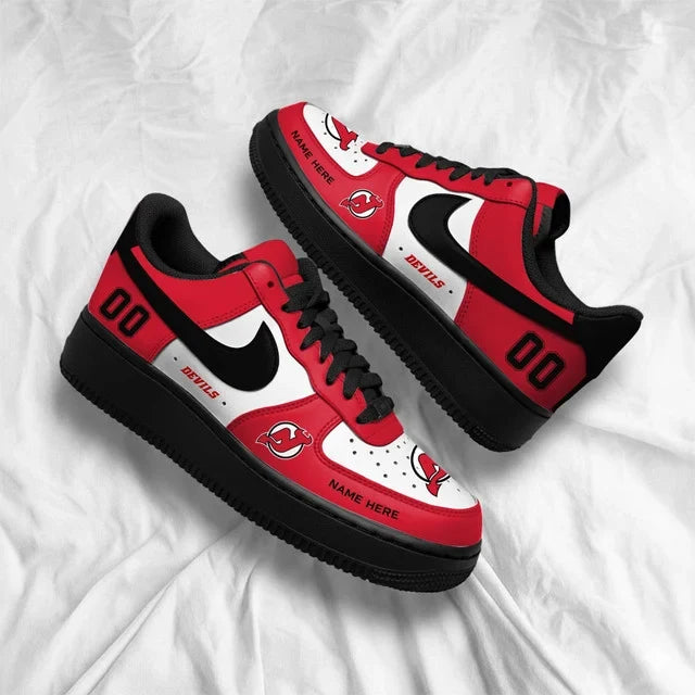 [PUCK DROP DEAL] NEW CUSTOMIZED NHL06 NJD NEW JERSEY DEVILS AF1 SHOES