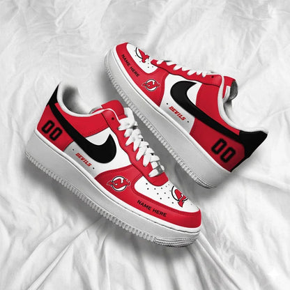 [PUCK DROP DEAL] NEW CUSTOMIZED NHL06 NJD NEW JERSEY DEVILS AF1 SHOES