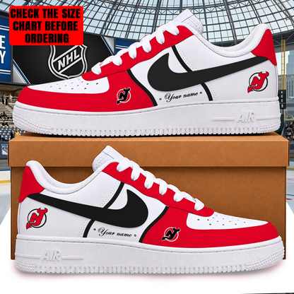[PUCK DROP DEAL] NEW CUSTOMIZED NHL06 NJD NEW JERSEY DEVILS AF1 SHOES