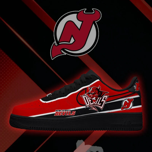 [PUCK DROP DEAL] NEW CUSTOMIZED NHL06 NJD NEW JERSEY DEVILS AF1 SHOES