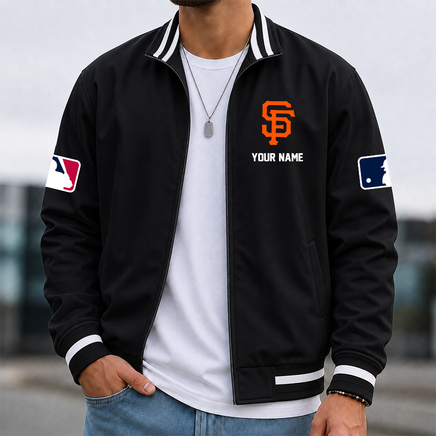 [HOMERUN DEAL] NEW CUSTOMIZED MLB06 SFG SAN FRANCISCO GIANTS MULTICOLOR MEN'S CASUAL JACKET