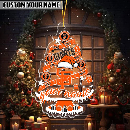 [HOMERUN DEAL] NEW CUSTOMIZED MLB06 SFG SAN FRANCISCO GIANTS CHRISTMAS ACRYLIC ORNAMENT