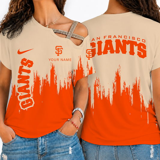 [HOMERUN DEAL] NEW CUSTOMIZED MLB06 SFG SAN FRANCISCO GIANTS SHOULDER SHIRT