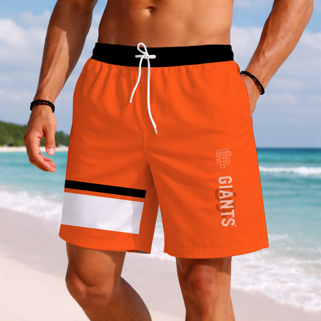 [HOMERUN DEAL] NEW PREMIUM MLB06 SFG SAN FRANCISCO GIANTS BASEBALL SHORT PANTS