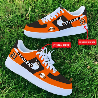 [HOMERUN DEAL] NEW CUSTOMIZED MLB06 SFG SAN FRANCISCO GIANTS AF1 SHOES