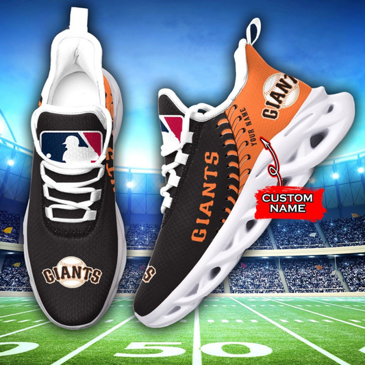 [HOMERUN DEAL] NEW CUSTOMIZED MLB06 SFG SAN FRANCISCO GIANTS MAX SOUL SHOES