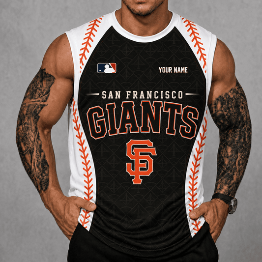 [HOMERUN DEAL] NEW CUSTOMIZED MLB06 SFG SAN FRANCISCO GIANTS TANK TOP & GYM SHIRT
