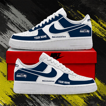 [TOUCHDOWN DEAL] NEW CUSTOMIZED NFL06 SSH SEATTLE SEAHAWKS AF1 SHOES