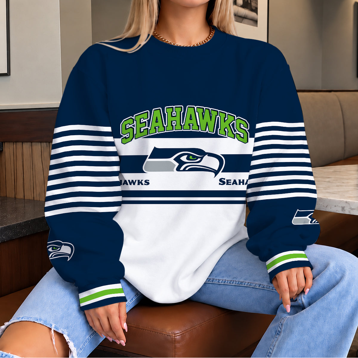 [TOUCHDOWN DEAL] NEW CUSTOMIZED NFL06 SSH THE SEAHAWKS UNISEX SWEATSHIRT