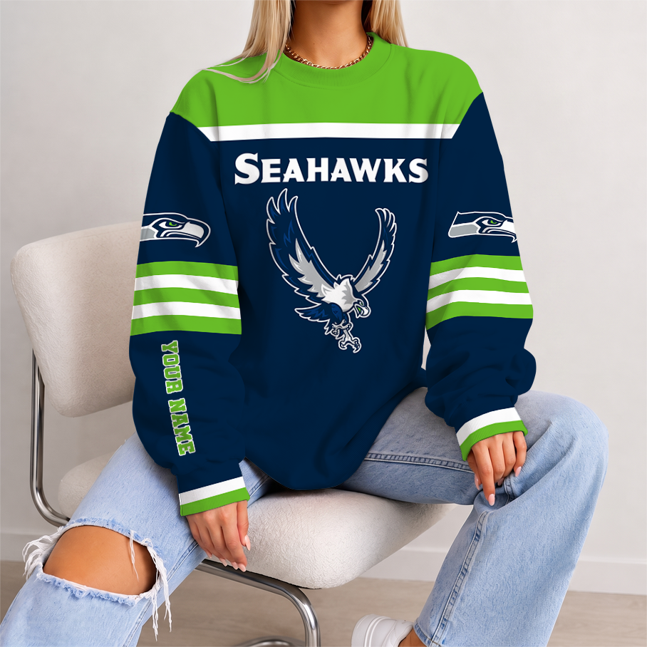 [TOUCHDOWN DEAL] NEW CUSTOMIZED NFL06 SSH SEATTLE SEAHAWKS UNISEX SWEATSHIRT