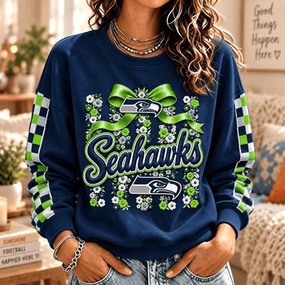[TOUCHDOWN DEAL] NEW CUSTOMIZED NFL06 SSH SEATTLE SEAHAWKS  UNISEX SWEATSHIRT