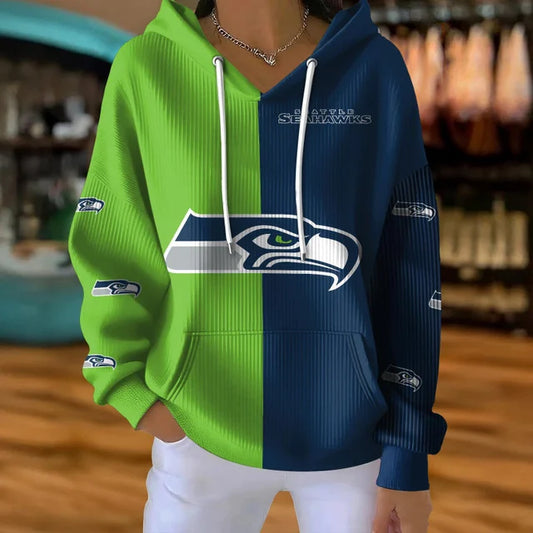 [TOUCHDOWN DEAL] NEW CUSTOMIZED NFL06 SSH SEATTLE SEAHAWKS RIBBED HOODIE & SWEATSHIRT