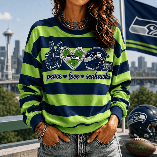 [TOUCHDOWN DEAL] NEW CUSTOMIZED NFL06 SSH SEATTLE SEAHAWKS UNISEX SWEATSHIRT