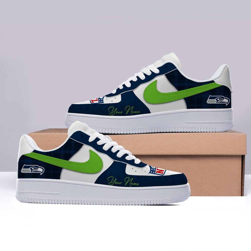 [TOUCHDOWN DEAL] NEW CUSTOMIZED NFL06 SSH SEATTLE SEAHAWKS AF1 SHOES