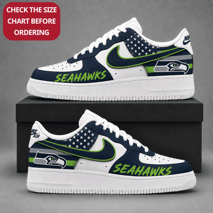 [TOUCHDOWN DEAL] NEW CUSTOMIZED NFL06 SSH SEATTLE SEAHAWKS AF1 SHOES