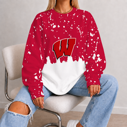 [PUCK DROP DEAL] NEW CUSTOMIZED NCAA MFF06 WSB WISCONSIN BADGERS UNISEX SWEATSHIRT