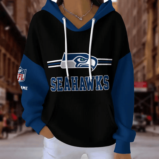 [TOUCHDOWN DEAL] NEW CUSTOMIZED NFL06 SSH SEATTLE SEAHAWKS RIBBED HOODIE & SWEATSHIRT