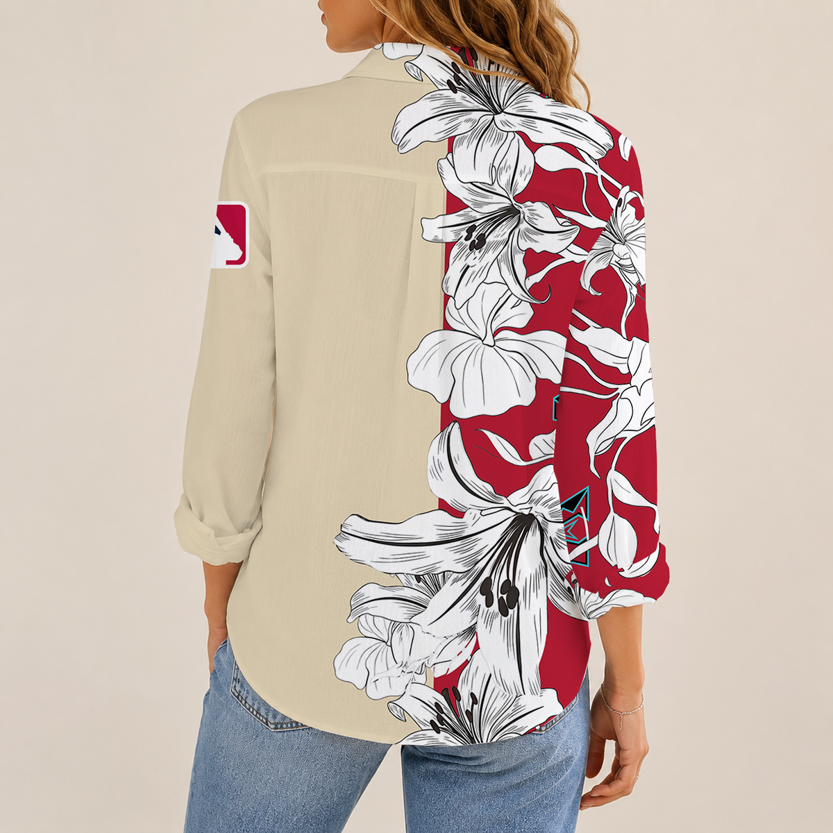 [HOMERUN DEAL] NEW CUSTOMIZED MLB07 ADS ARIZONA DIAMONDBACKS WOMEN CASUAL SHIRT