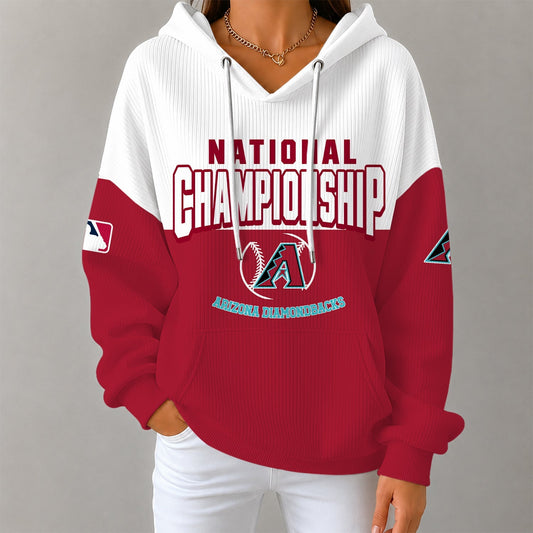 [HOMERUN DEAL] NEW CUSTOMIZED MLB07 ADS ARIZONA DIAMONDBACKS RIBBED HOODIE & SWEATSHIRT