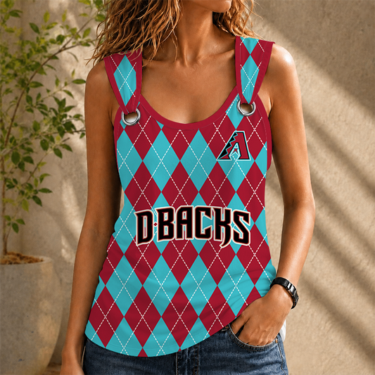 [HOMERUN DEAL] NEW CUSTOMIZED MLB07 ADS ARIZONA DIAMONDBACKS O-RING SHOULDER TANK TOP
