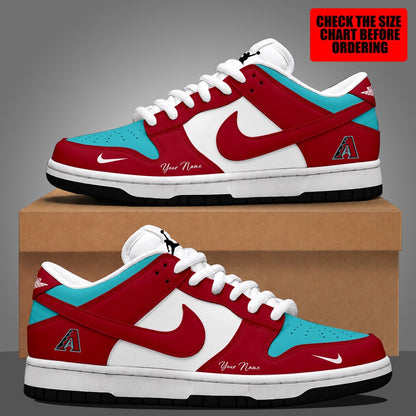 [HOMERUN DEAL] NEW CUSTOMIZED MLB07 ADS ARIZONA DIAMONDBACKS DUNK LOW SHOES