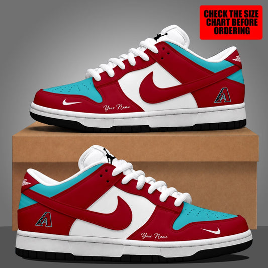 [HOMERUN DEAL] NEW CUSTOMIZED MLB07 ADS ARIZONA DIAMONDBACKS DUNK LOW SHOES