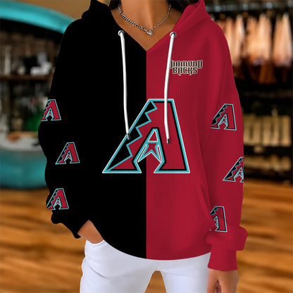 [HOMERUN DEAL] NEW CUSTOMIZED MLB07 ADS ARIZONA DIAMONDBACKS RIBBED HOODIE & SWEATSHIRT